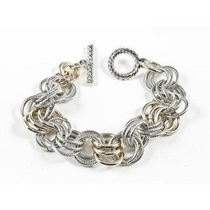 Beautiful Layered Multi Link Design Bracelet